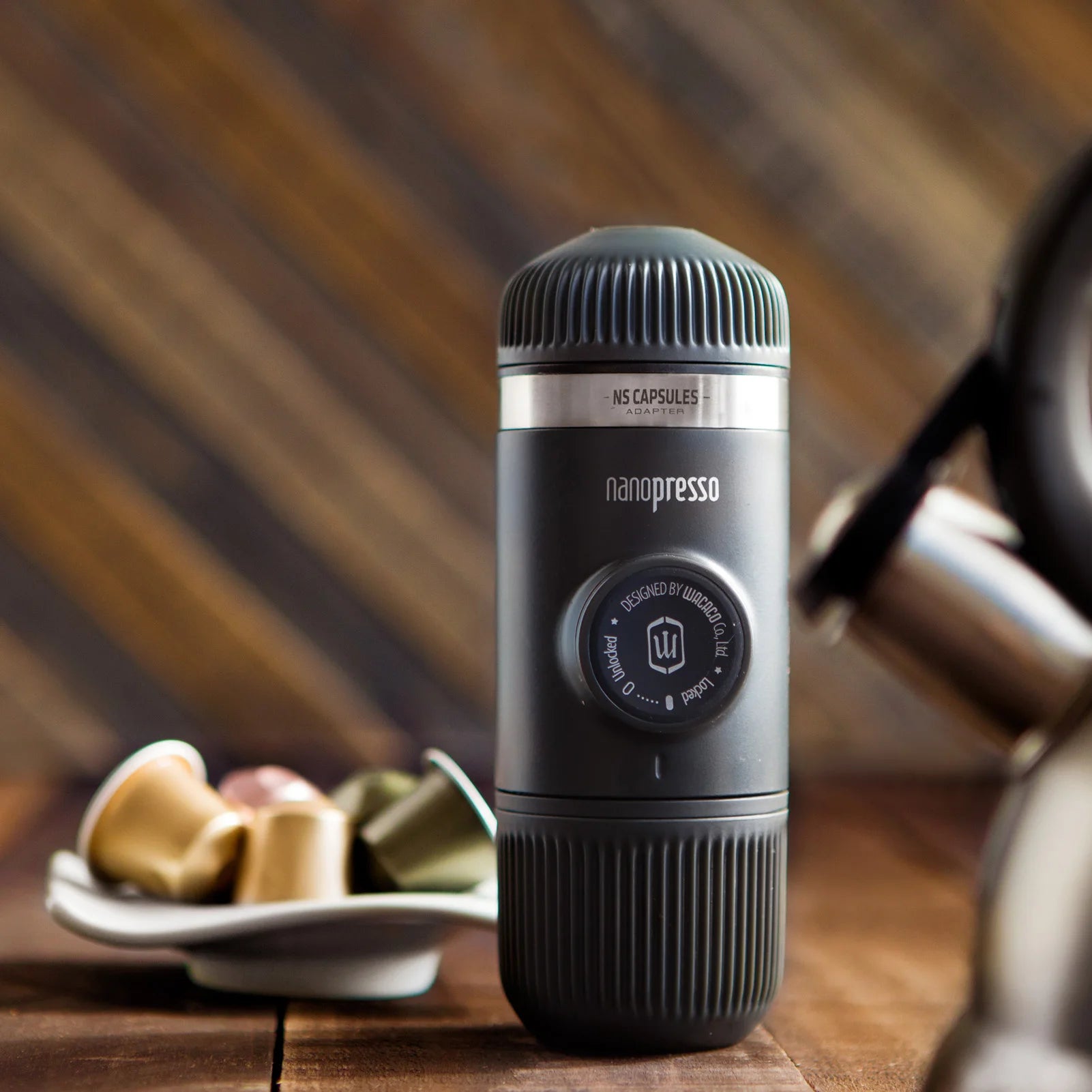 Wacaco Nanopresso Espresso Maker – Compact Travel Coffee Machine with NS Adapter