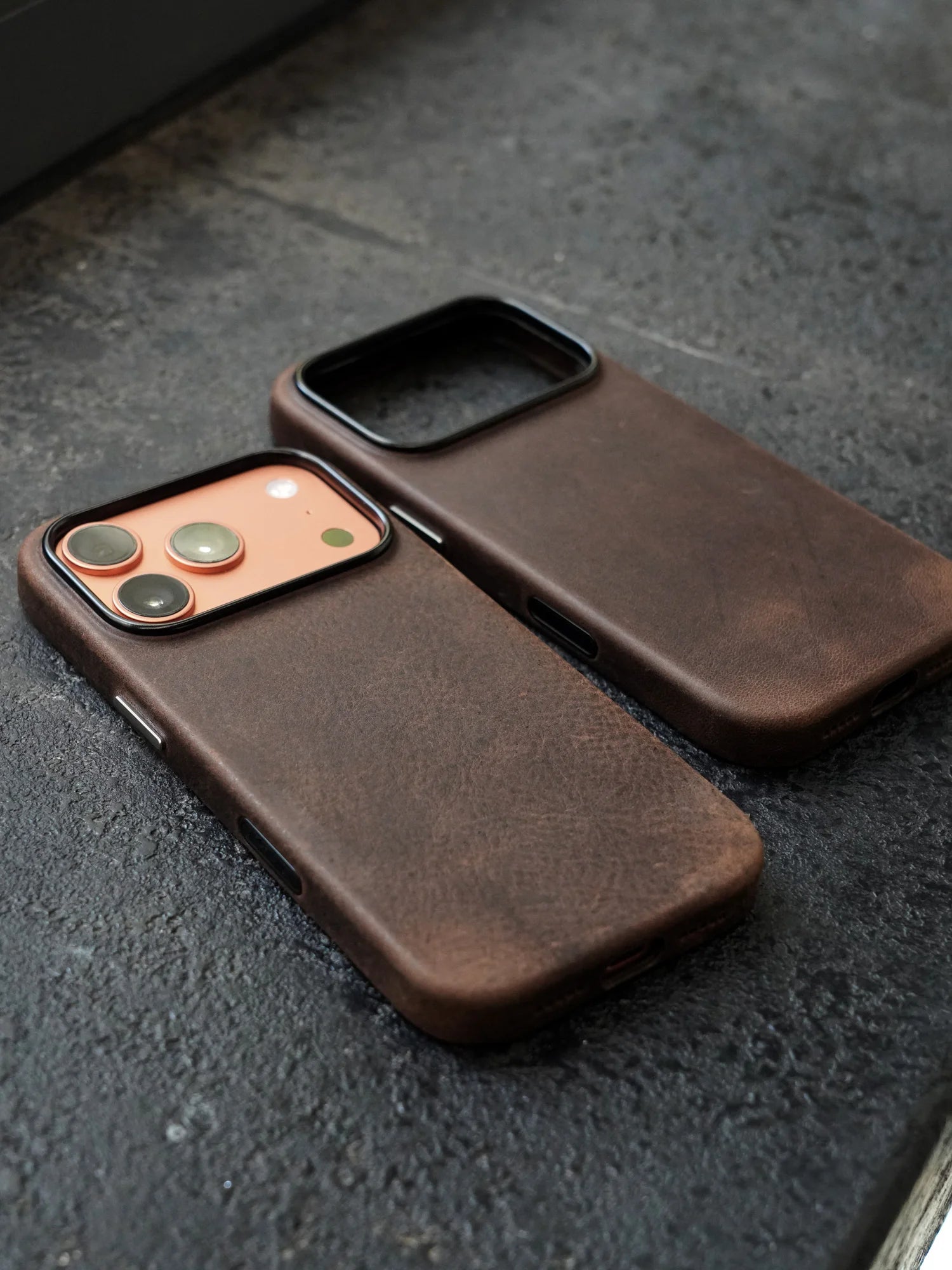 YMW Magnetic Genuine Leather MagSafe Case for iPhone 14–17 Series