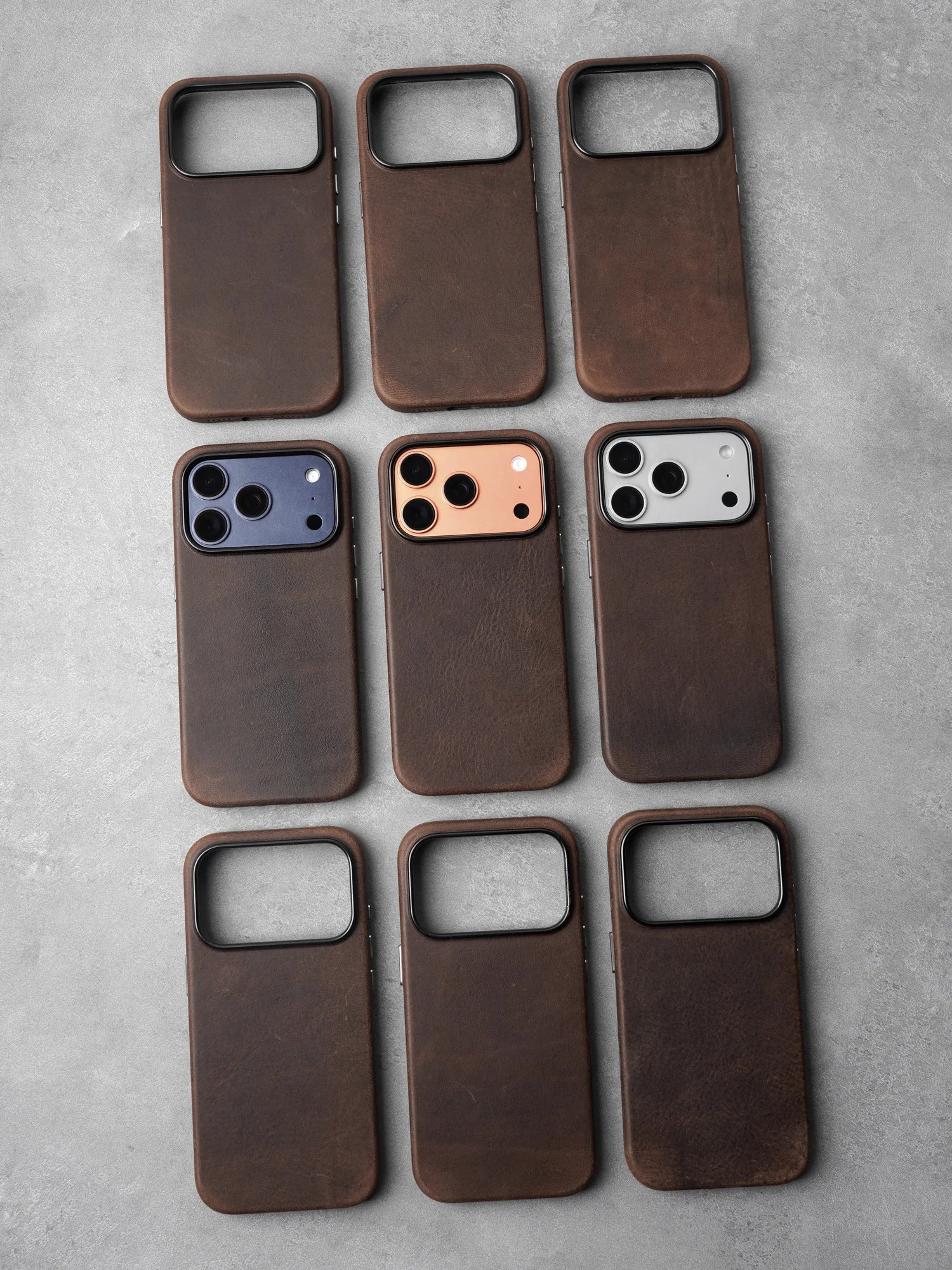 YMW Magnetic Genuine Leather MagSafe Case for iPhone 14–17 Series