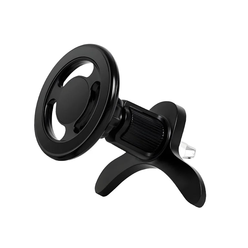 Magnetic Car Charger Holder – 15W Wireless Fast Charge