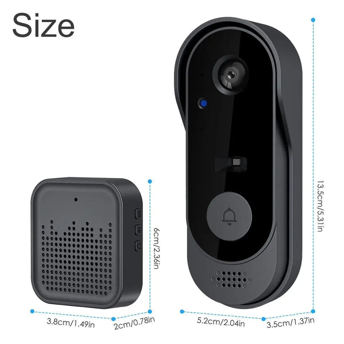 Tuya WiFi Doorbell Bundle – HD Video, Outdoor Camera & Smart Intercom