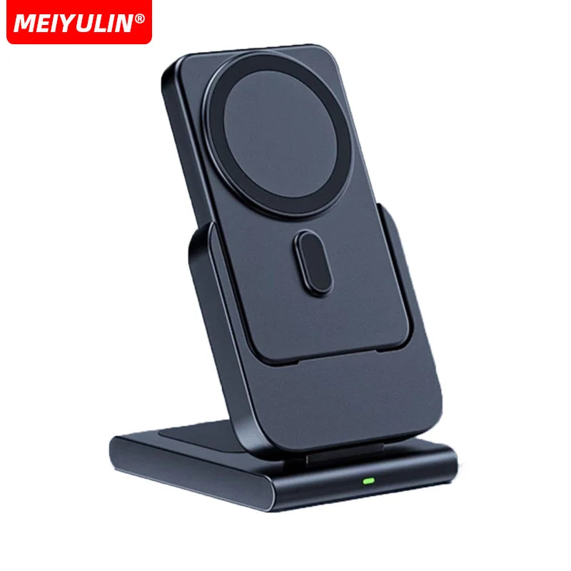 Portable 3-in-1 Wireless Charger – 10000mAh Power Bank for Apple Devices