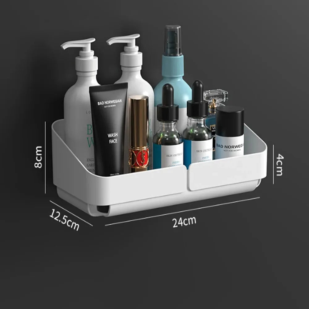 Convenience Wall Shelf – Bathroom & Kitchen Storage Organizer