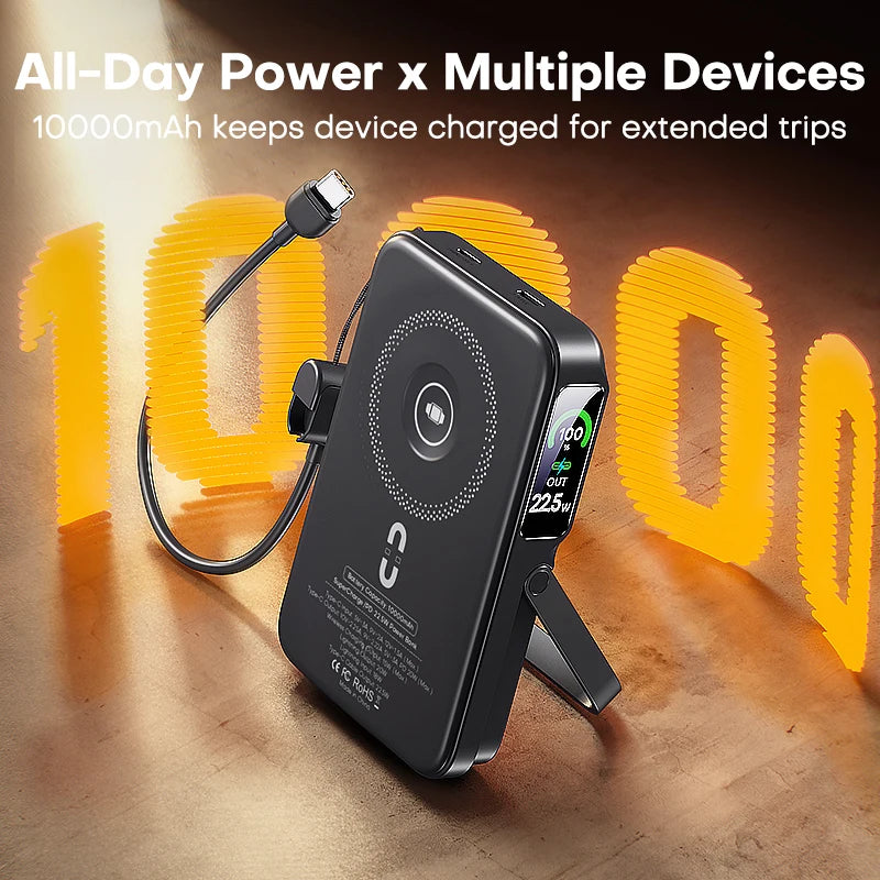 QOOVI Qi2 20W Wireless Power Bank 10000mAh