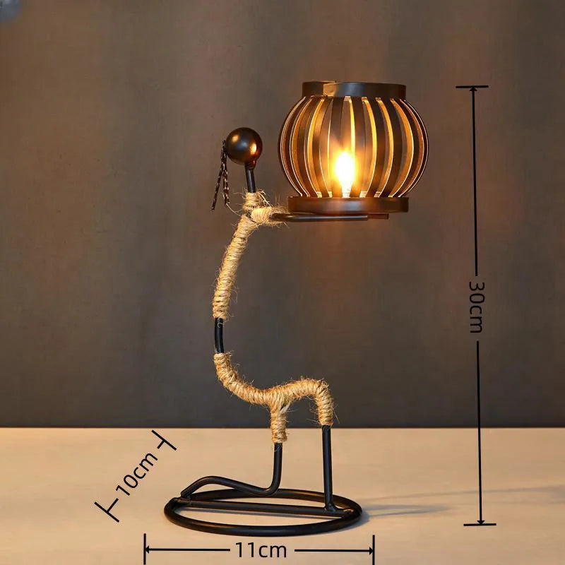 Metal Candlestick Figurine – Nordic Home Decor
