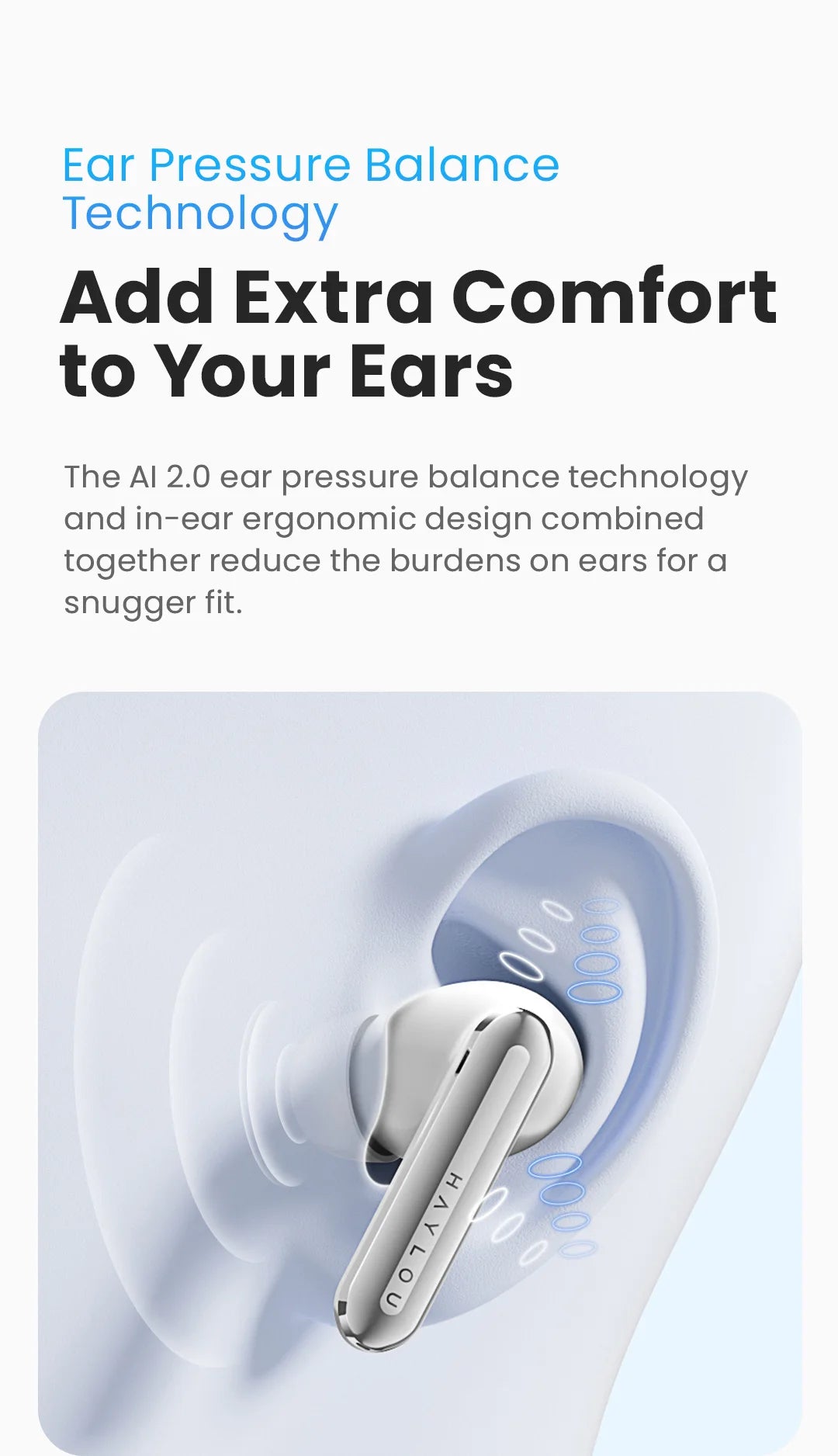 HAYLOU Mori Pro ANC Wireless Earbuds Bluetooth 5.4 Headphones 43dB Hi-Res Audio Noise Cancellation 6 Mics Earphones 28Hrs