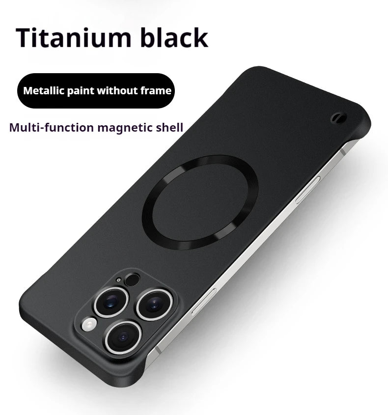 Ultra Slim Metallic Magsafe iPhone Case – Cooling Hard Cover