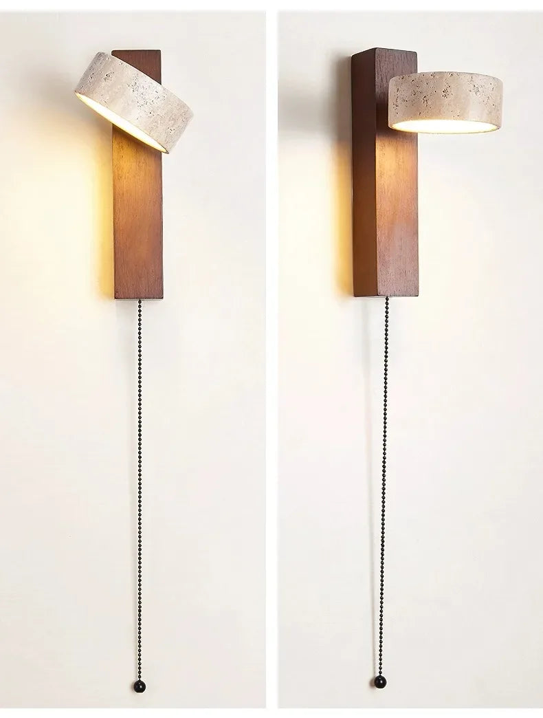 Bedside Wall Lamp – Pull Switch, Soft Down Lighting