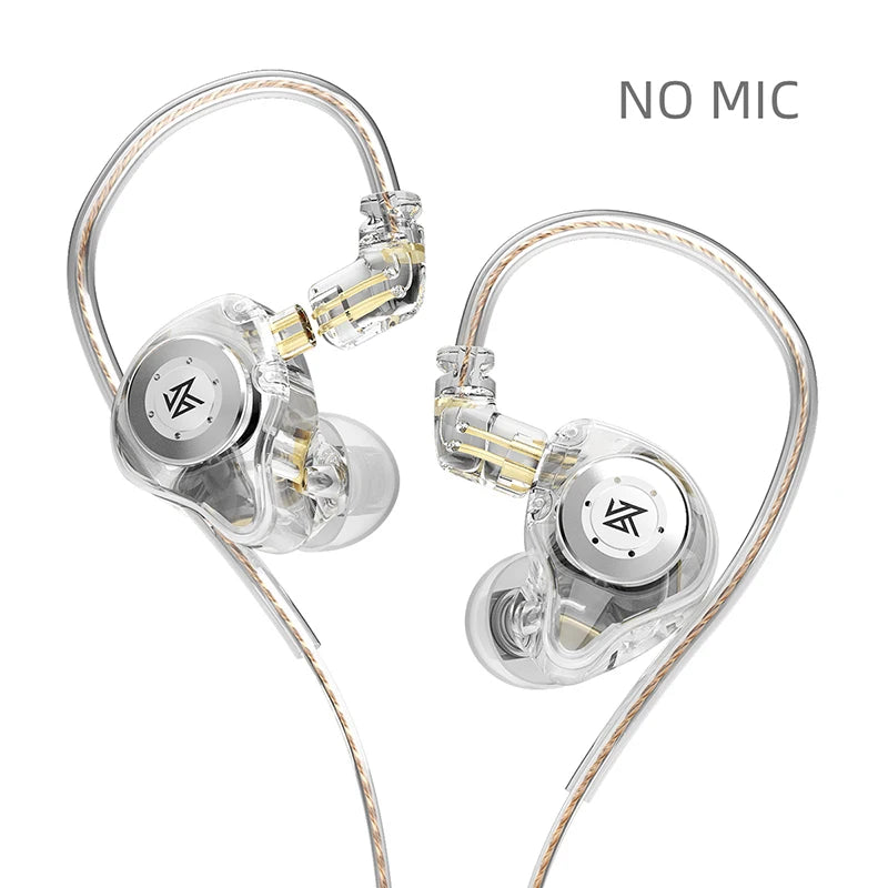 KZ EDX Pro In-Ear Earphones – HiFi Bass Wired IEM, Detachable C-Pin Cable