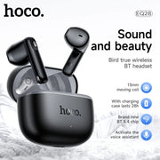 HOCO EQ28 TWS Wireless Earphones – Bluetooth HiFi Bass Earbuds with Microphone