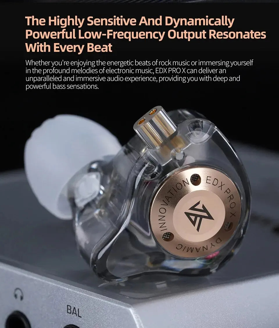 KZ EDX PRO X In-Ear Earphones – HiFi Stereo Bass