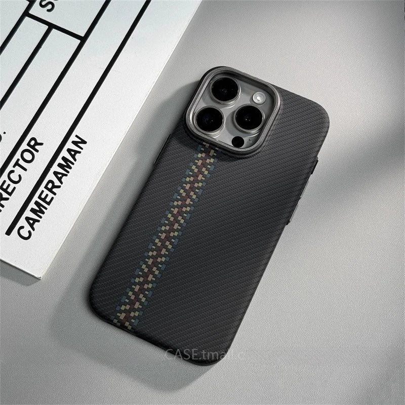 Carbon Fiber MagSafe iPhone Case – Hard Protective Cover