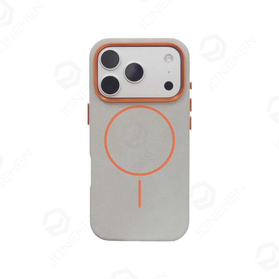Business Matte Magnetic MagSafe Leather Case for iPhone 15–17 Series & 17 Air