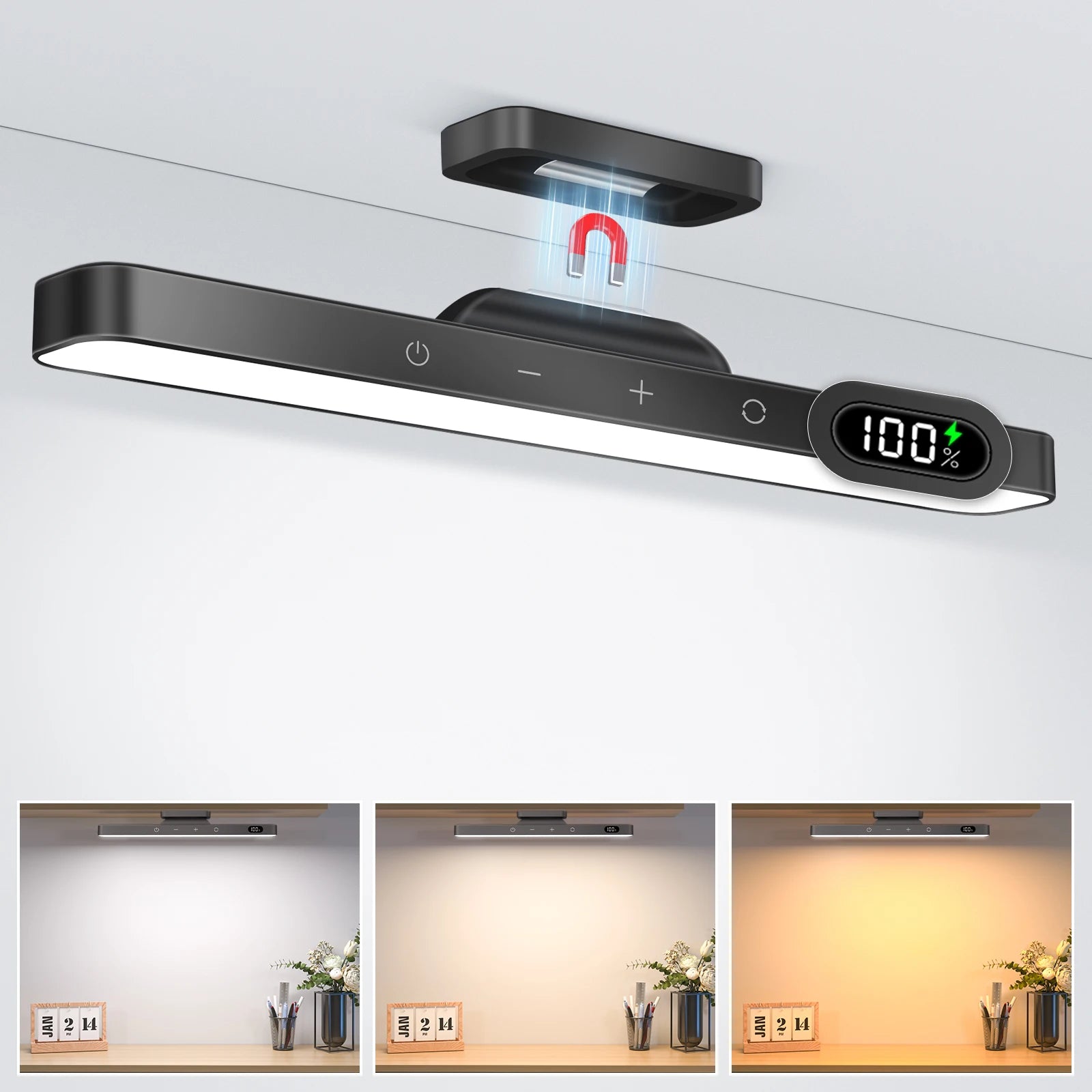 WILLED Dimmable Night Light – 3 Color Modes with 2500mAh Battery