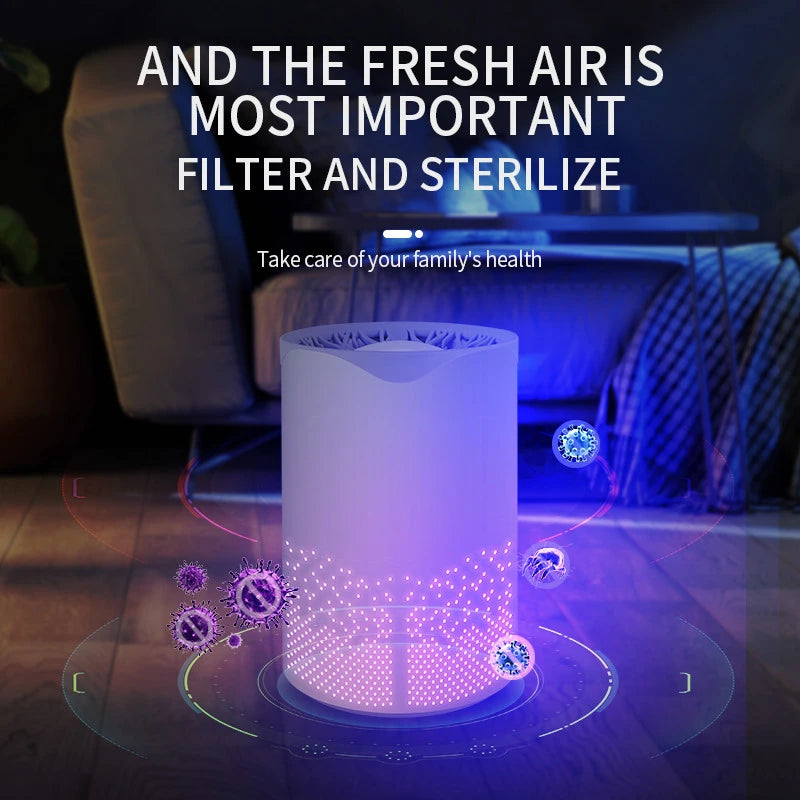 Mini Plug-In Negative Ion Air Purifier – Compact Odor & Dust Freshener
