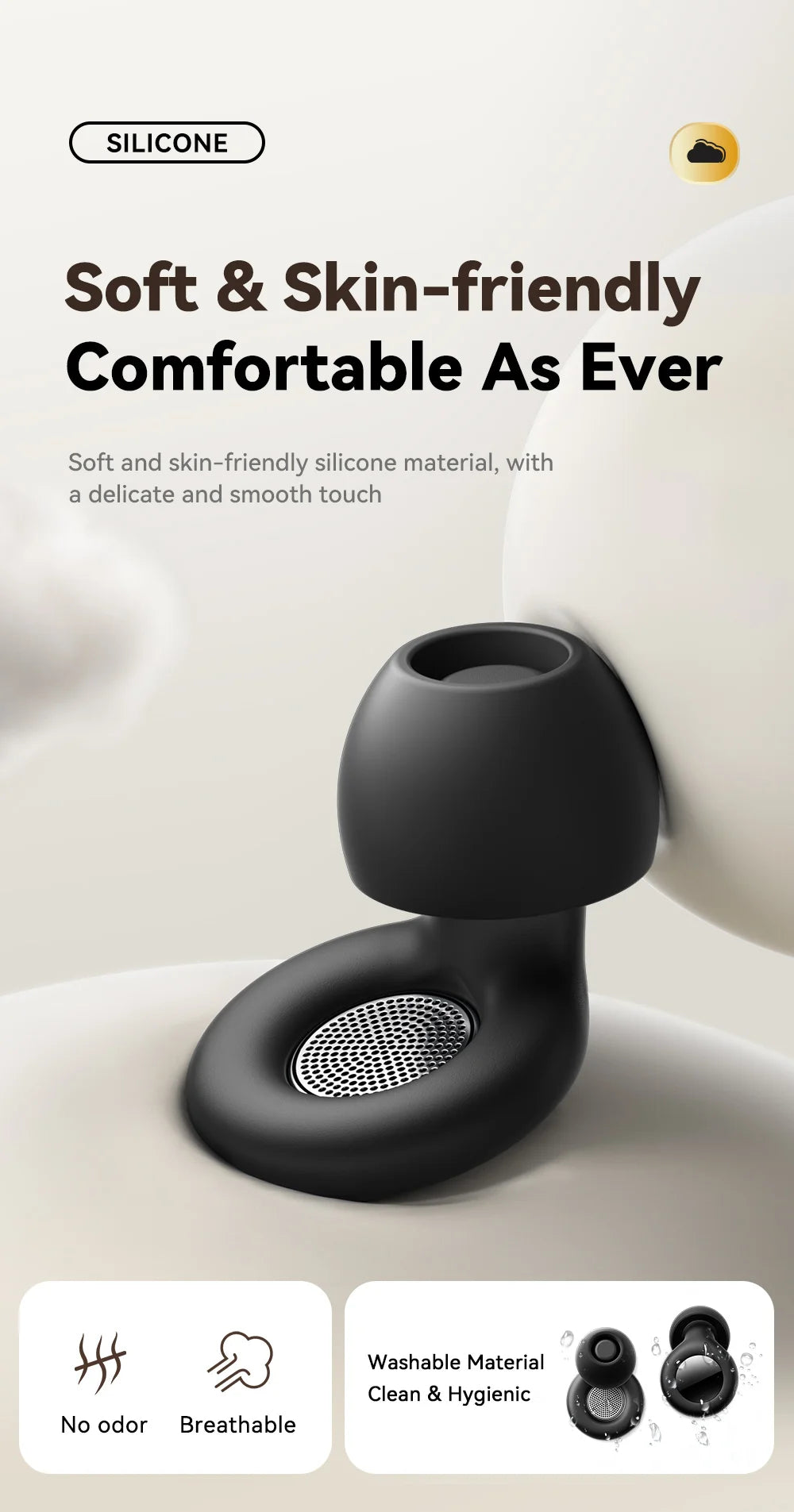 Essager Ear Plugs for Sleeping 49dB Noise Cancellin Reusable Silicone Earplug Hearing Protection for Concert Sleep Noise EarPlug