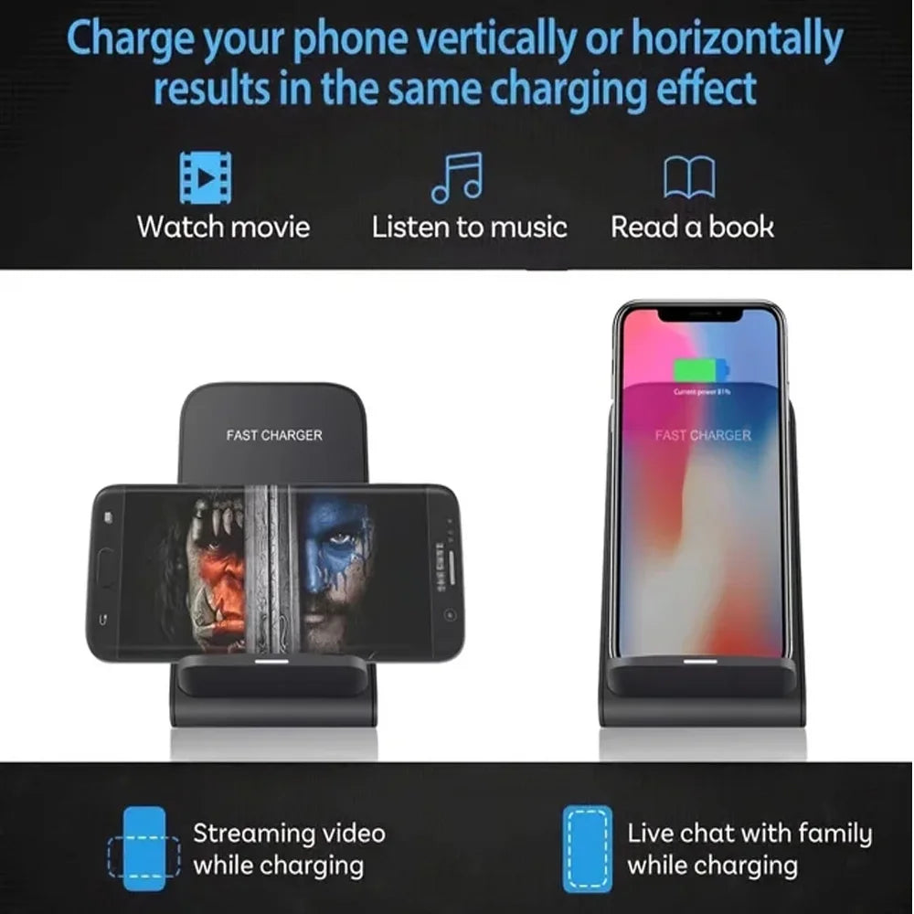 40W Qi Wireless Charger – Ultra-Fast Charging for iPhone & Xiaomi
