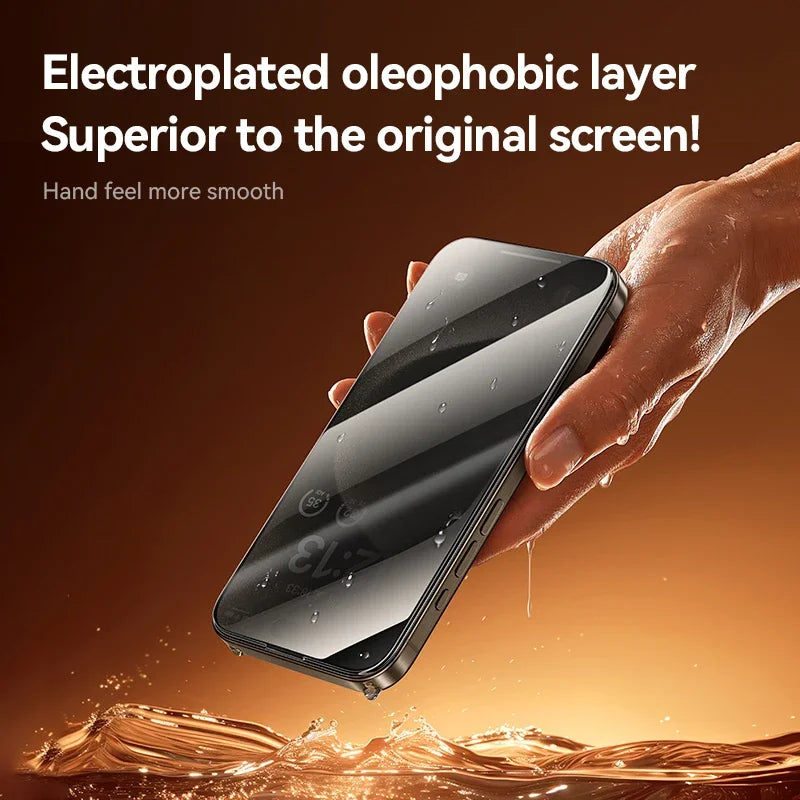 JOYROOM Privacy Screen Protector – Anti-Spy Tempered Glass for iPhone (15 → 17 Series)