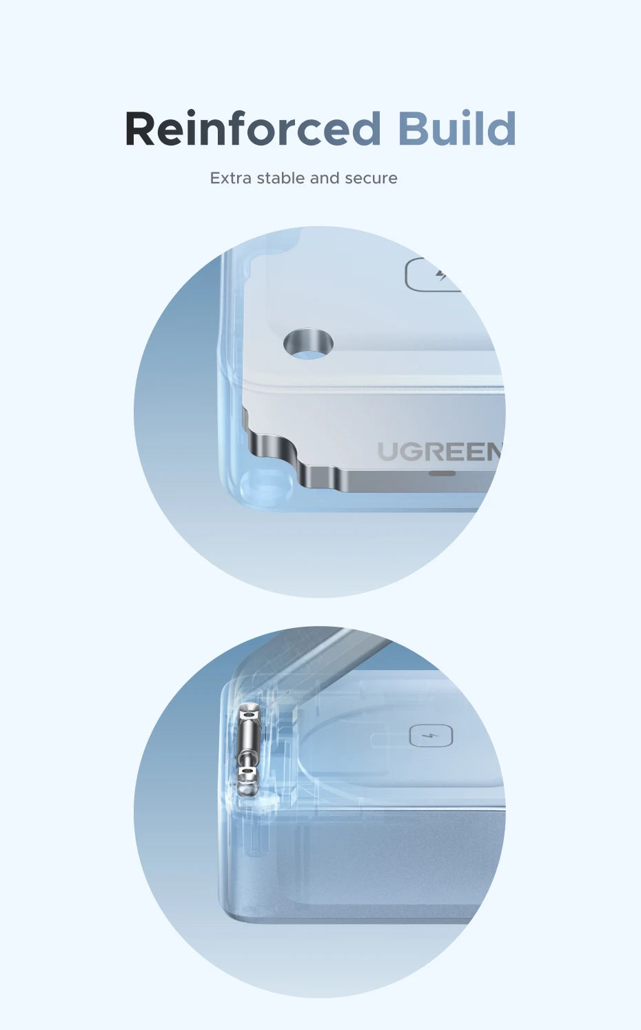 UGREEN 2-in-1 Qi2.2 Wireless Charger for iPhone & AirPods