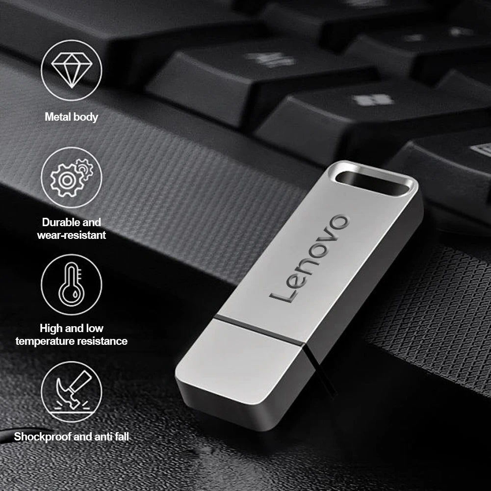 Lenovo 64TB USB 3.0 Flash Drive – Waterproof, High-Speed File Transfer