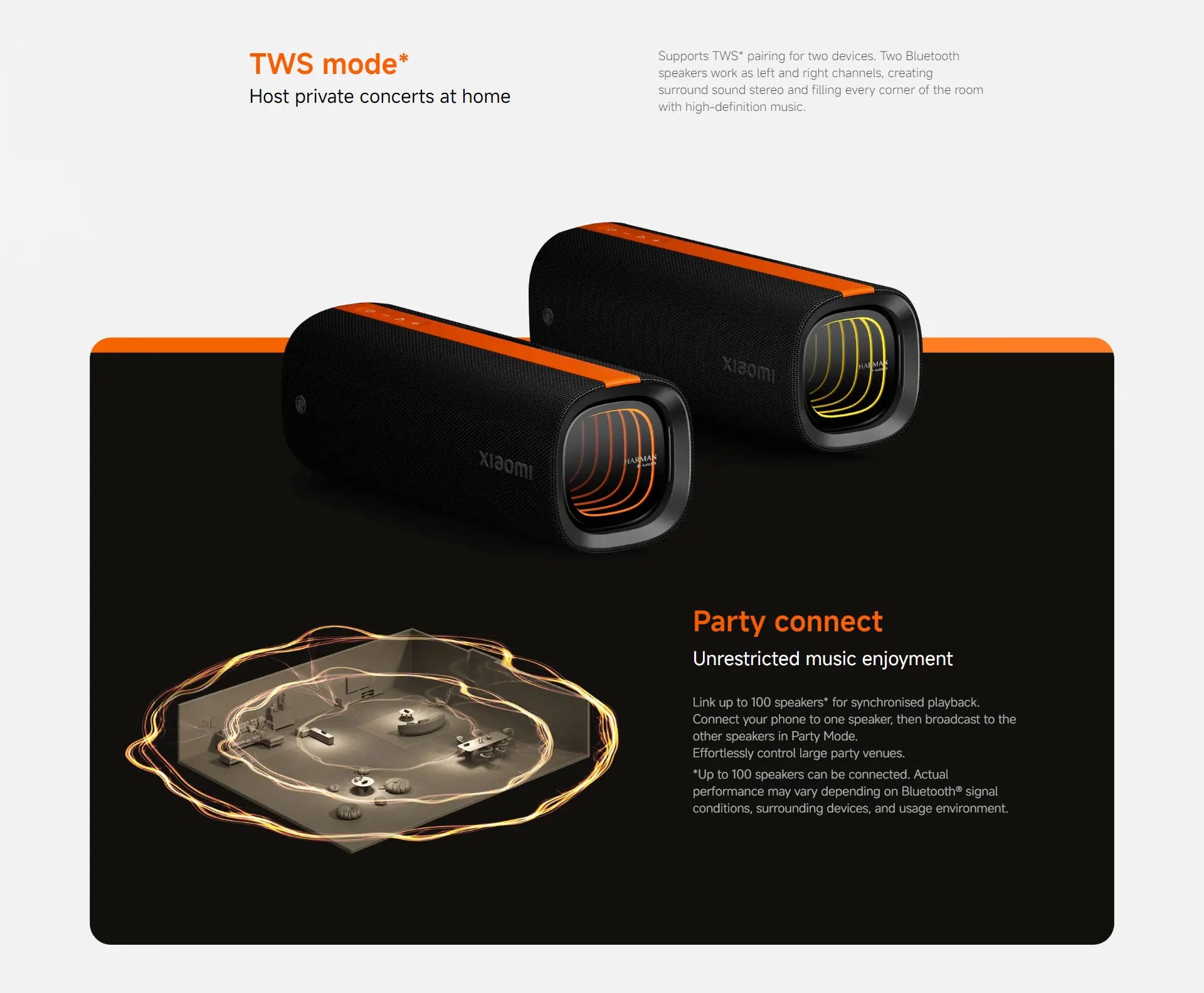 Xiaomi Portable Party Speaker – Harman Audio, TWS, Ultra-Long Battery, 50W