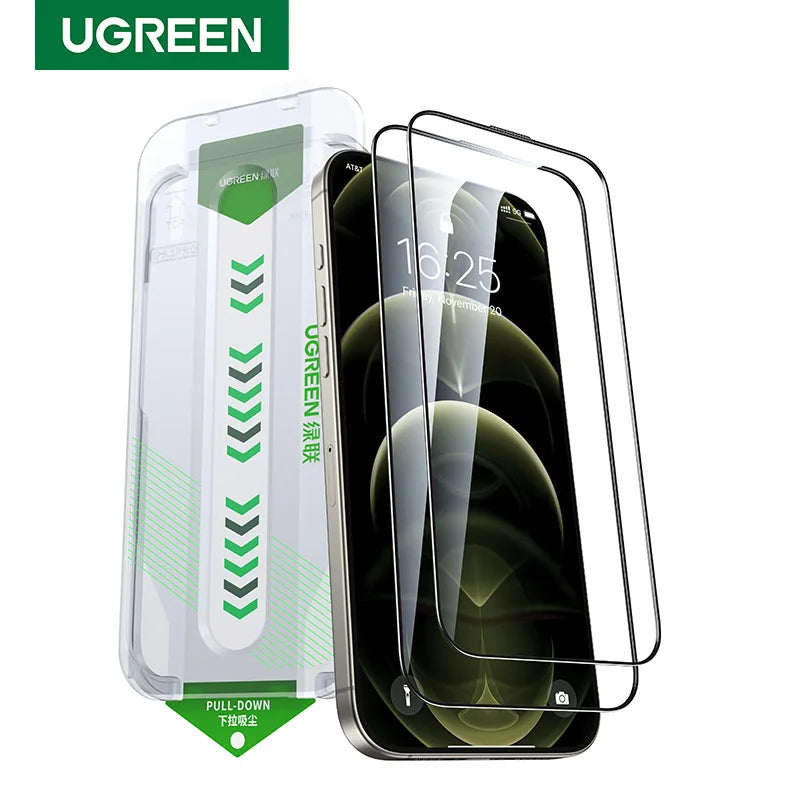 iPhone 17 Pro Max Tempered Glass – UGREEN 2PCS Dust-Free Screen Film