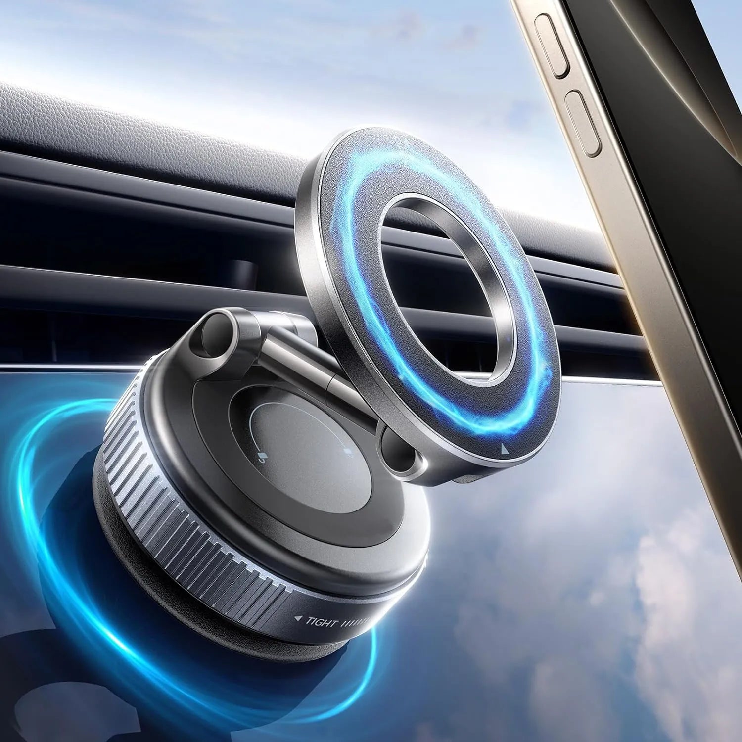 Foldable Magnetic Phone Holder – 360° Rotation