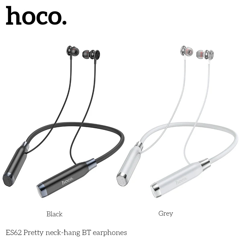 HOCO ES62 Neckband Wireless Earphones – Bluetooth HiFi Stereo Sports Earbuds