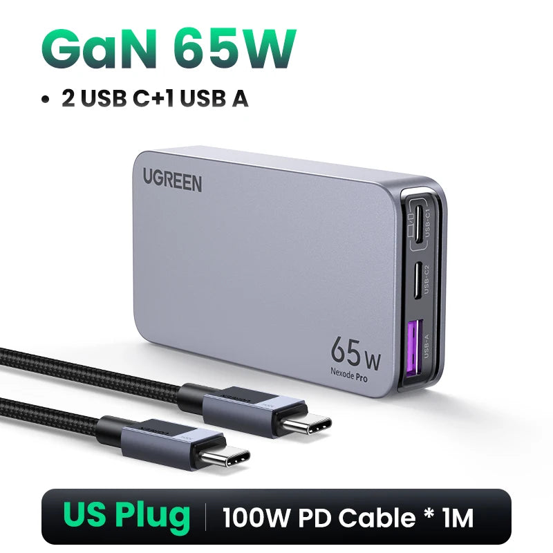 UGREEN 65W GaN Fast Charger for Phone & Laptop
