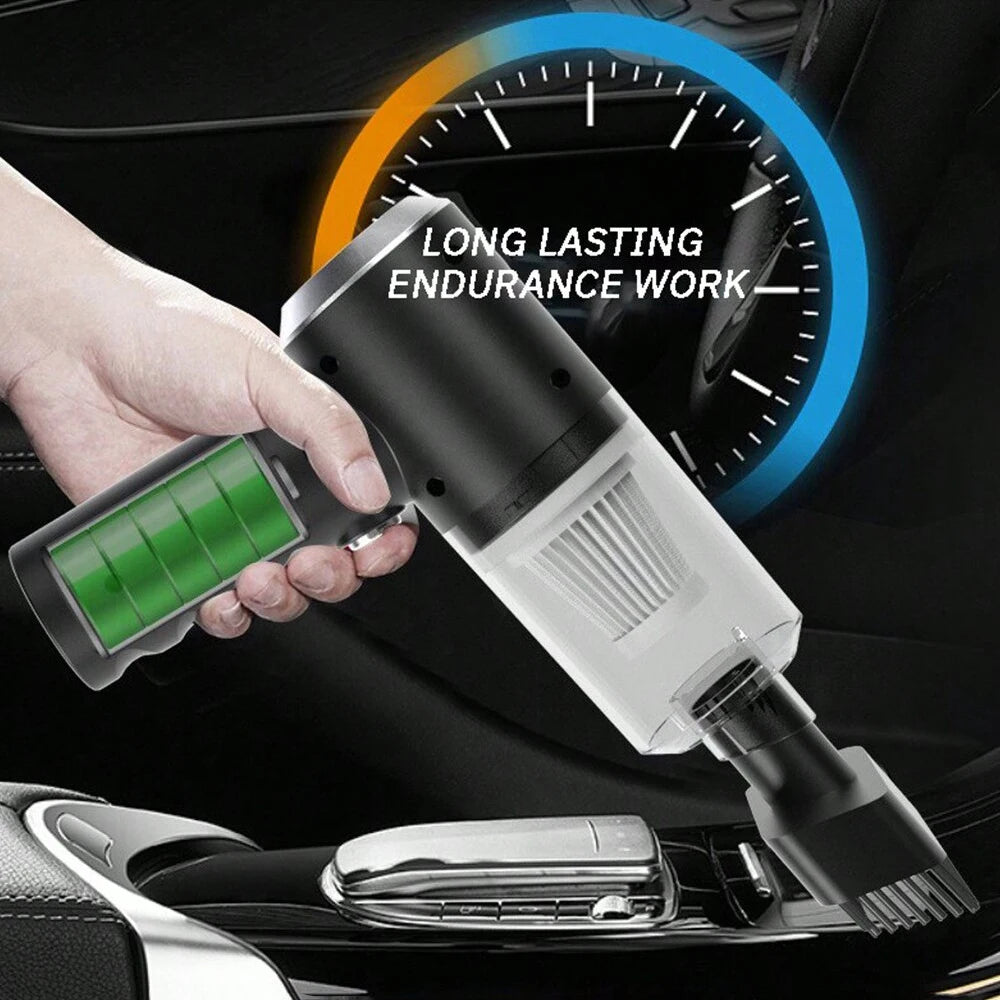 3-in-1 Car & Home Vacuum – USB Rechargeable