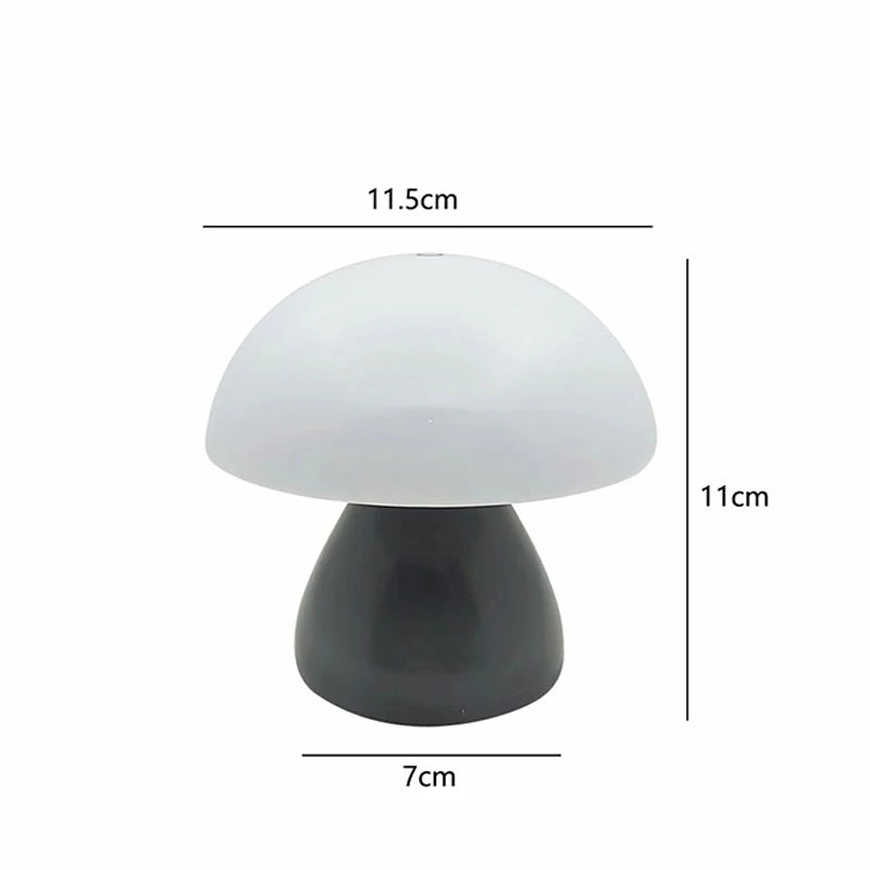 Mushroom LED Night Lamp – Touch & Rechargeable
