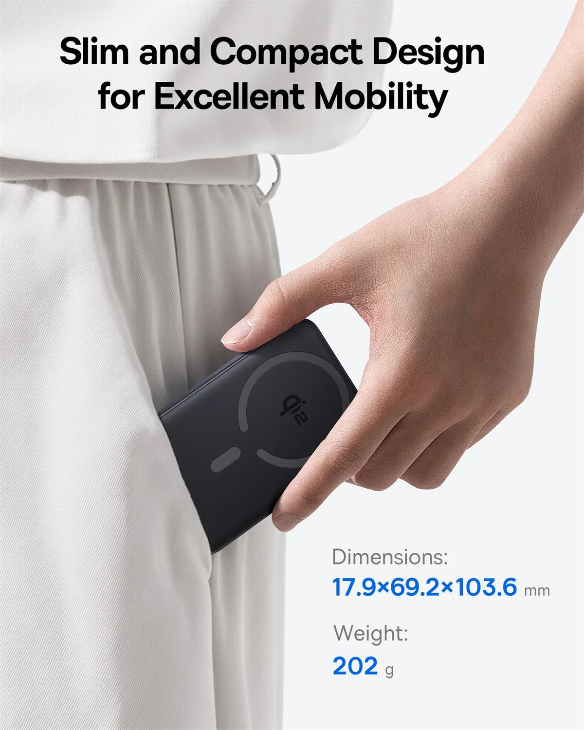 Baseus Qi2 Magnetic Power Bank 10000mAh – Fast Wireless & Wired Charging