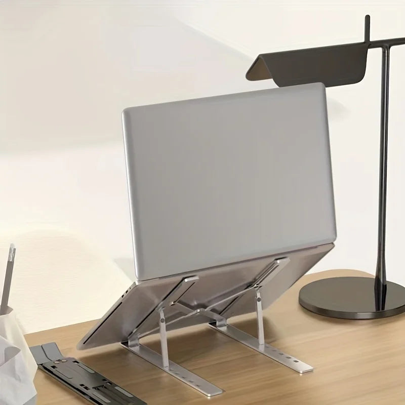Portable Foldable Laptop Stand – Adjustable Height & Heat Dissipation