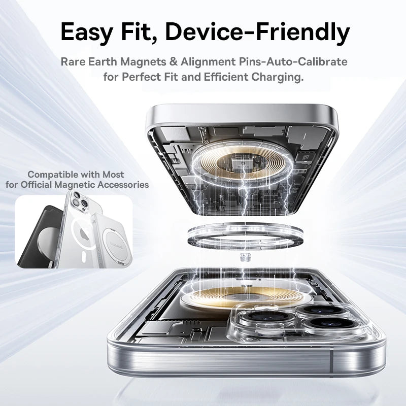 Baseus Magnetic Case for iPhone 17 16 15 14 Pro Max for MagSafe Wireless Charging PC Case for iPhone 13 12 11 Pro Max Funda Case