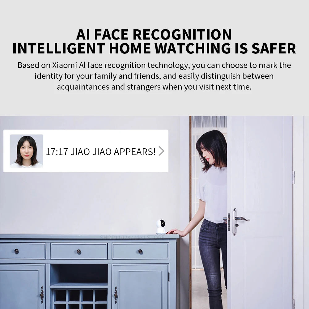 Xiaomi Mi PTZ Security Camera – 3MP, 360° View, AI Detection, Night Vision