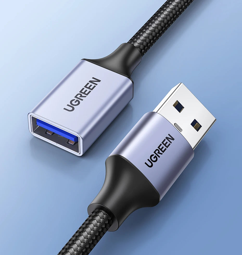 UGREEN USB 3.0 Extension Cable – Male to Female, Data Transfer