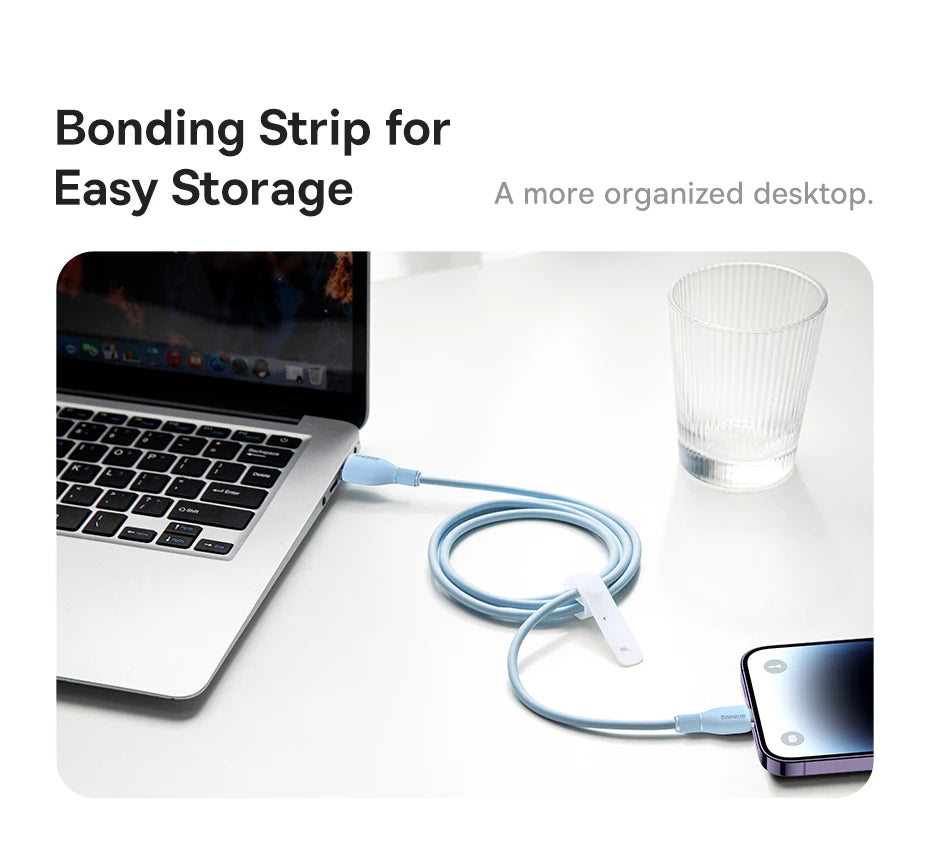 Baseus USB Cable 2.4A For iPhone Charging Cable USB Cord For iPhone 14 13 12 11 Pro Max Fast Data Charging Wire Cord