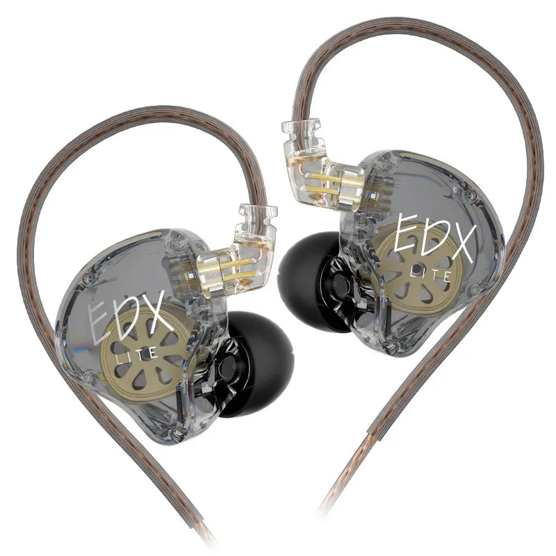KZ EDX Lite HiFi Bass Wired In-Ear Earphones – Stereo IEM for Music, Gaming & Sports