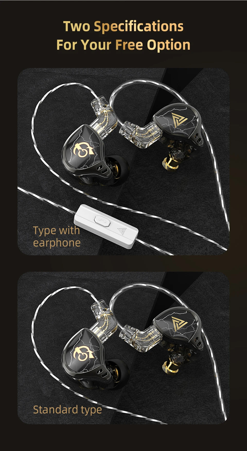 QKZ x HBB 10mm HiFi Earphones – Semi-Open Design
