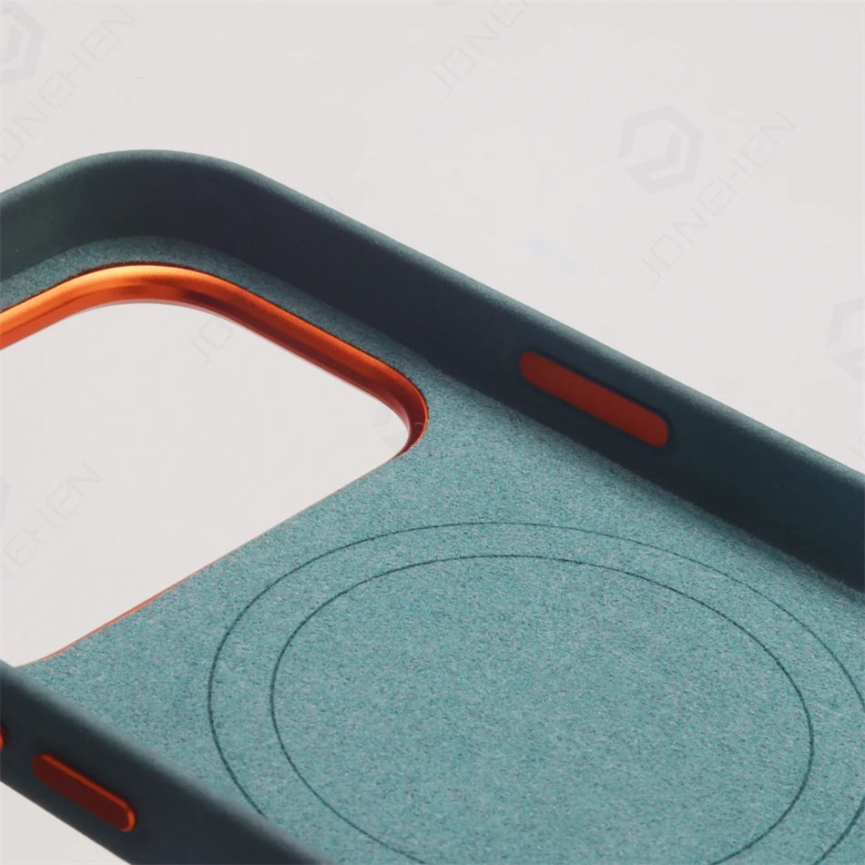 Business Matte Magnetic MagSafe Leather Case for iPhone 15–17 Series & 17 Air