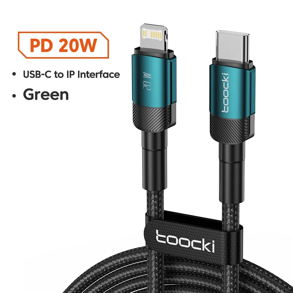 TOOCKI USB-C Fast Charging Cable – USB-C Charger Cord for Phone, Tablet & Power Bank