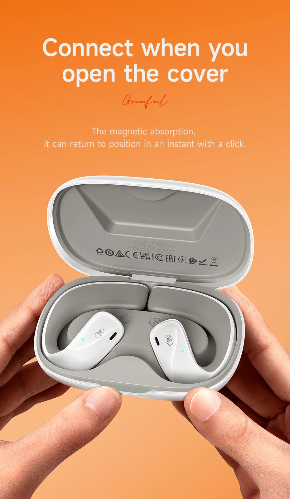 HOCO EQ4 Bluetooth Open-Ear Earbuds – Sport & Mic