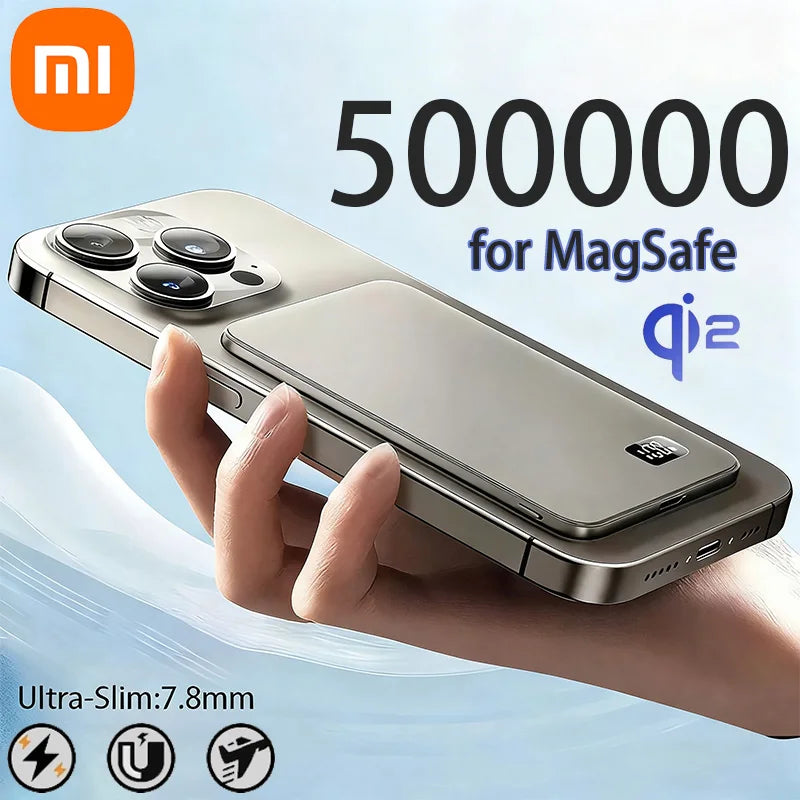 Xiaomi MIJIA 500000mAh Magnetic Wireless Power Bank – PD 22.5W Fast Charge