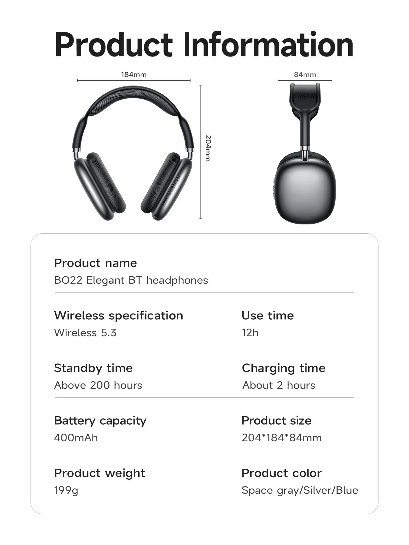 Borofone Bo22 Sports Earphones Wireless Bluetooth Overhead Deep Bass Plastic Material