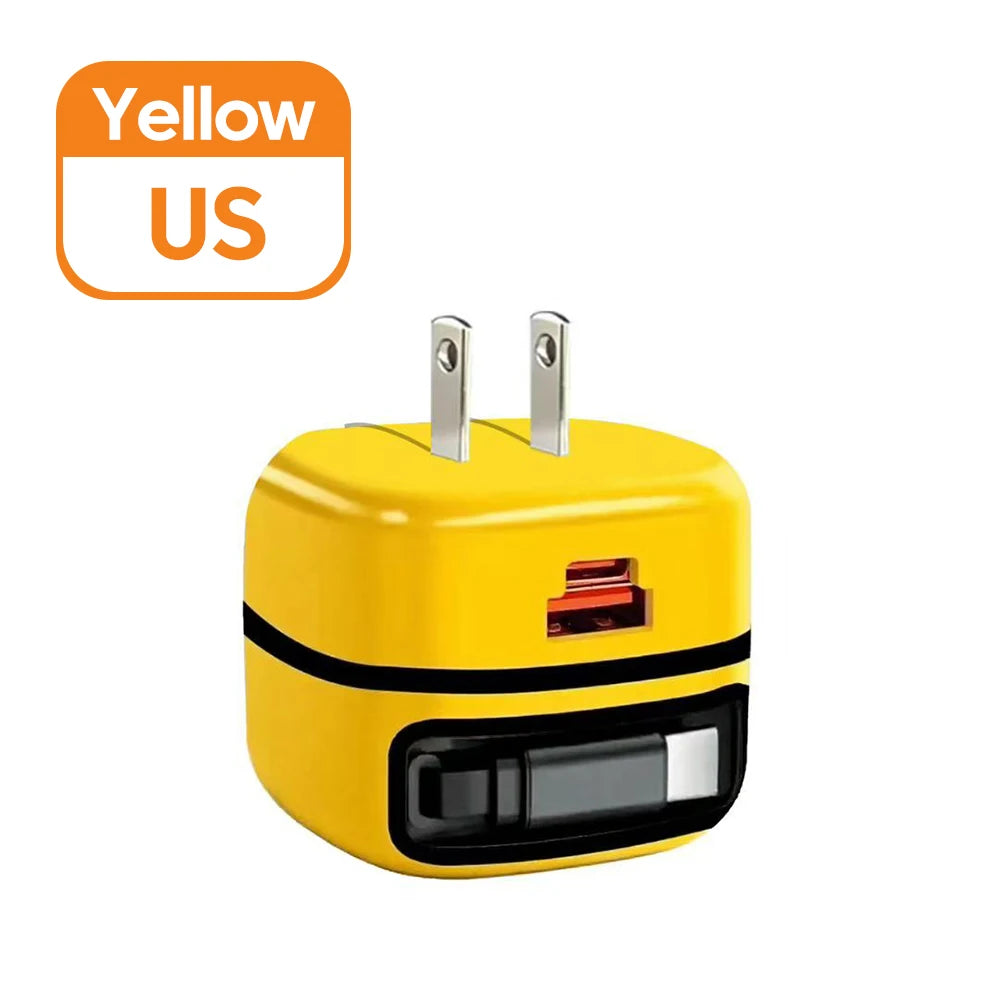 65W USB Type-C Travel Charger – Fast Charging for iPhone, Samsung & Laptops
