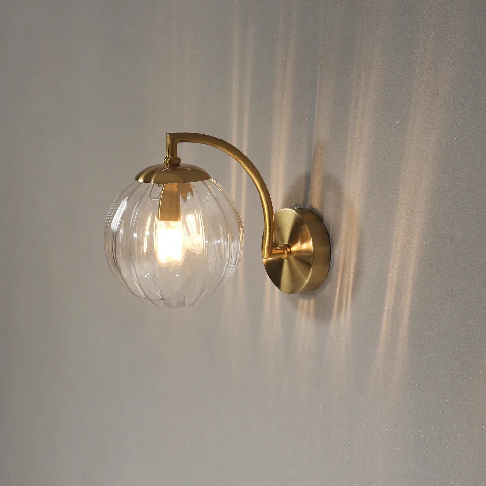 LED Wall Sconce – Minimalist Glass Lamp for Home