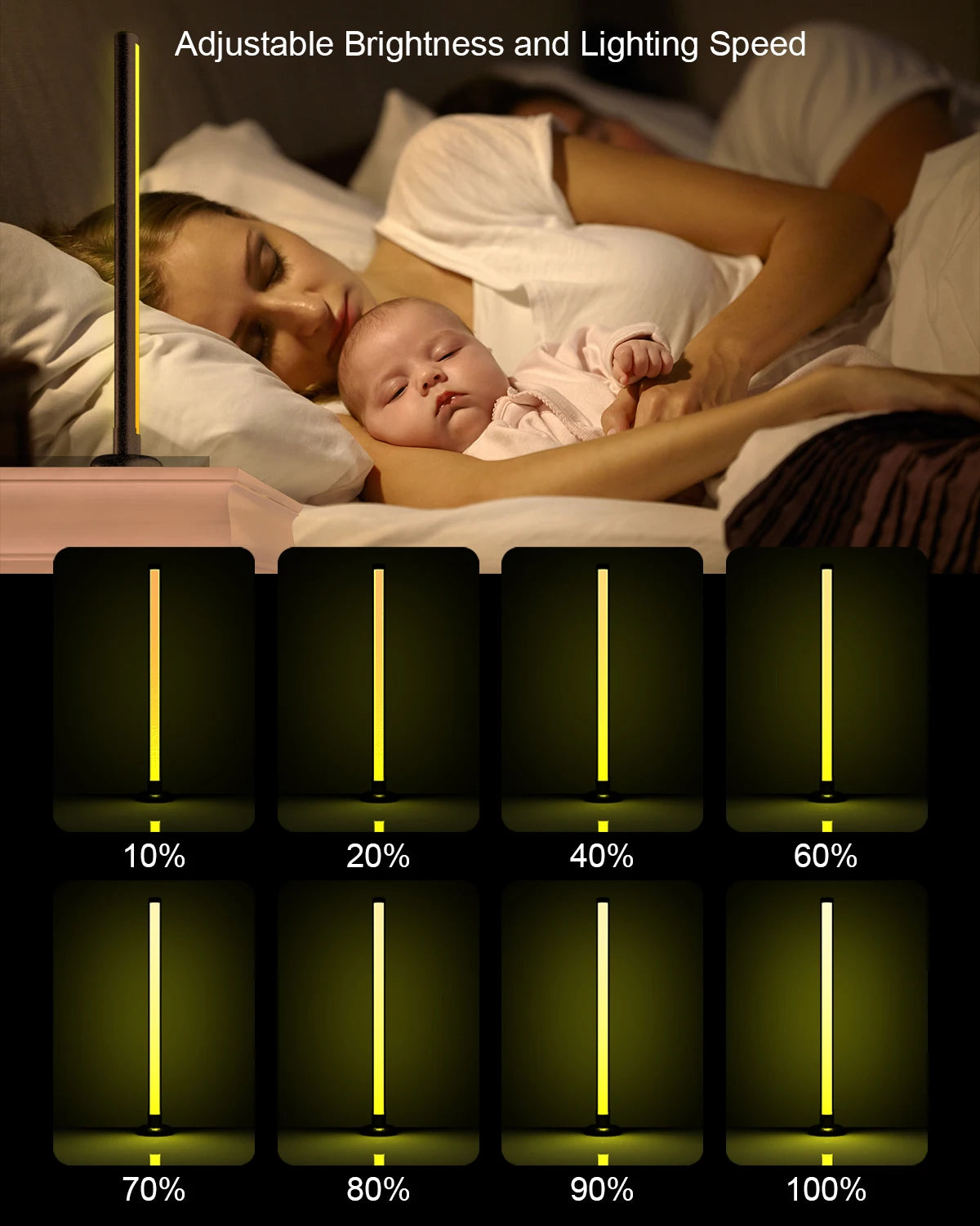 Smart RGB Desk Light – Music Sync, WiFi/Bluetooth, Room Decor