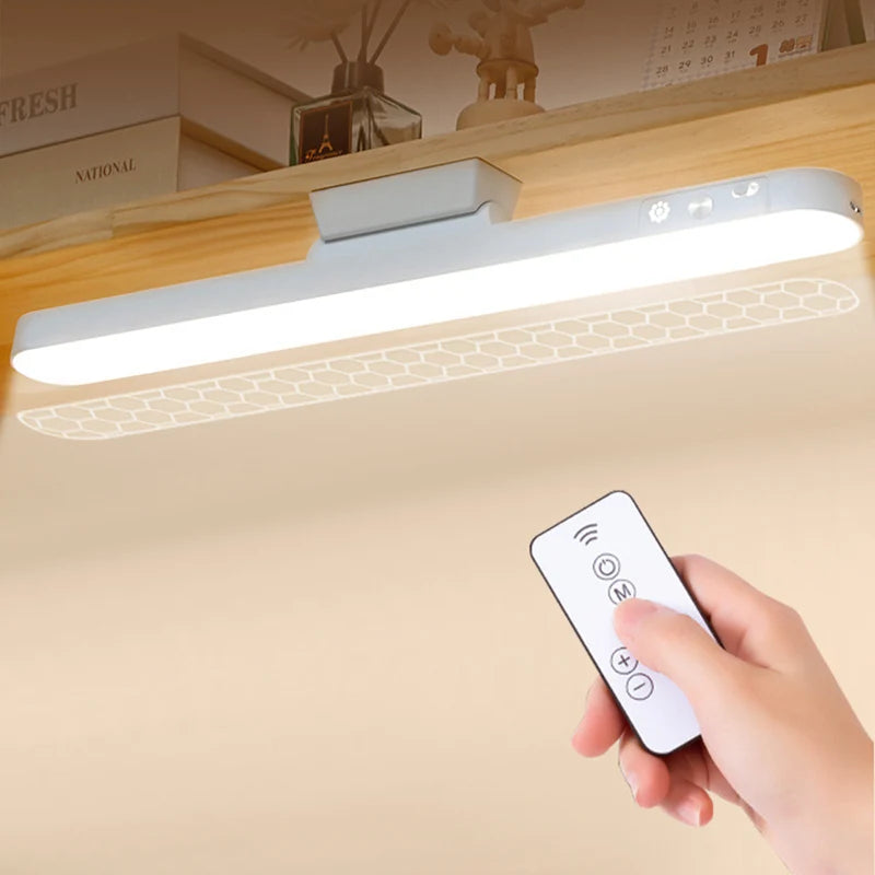Magnetic LED Table Lamp – USB Rechargeable, 3 Color Dimmable Reading Light