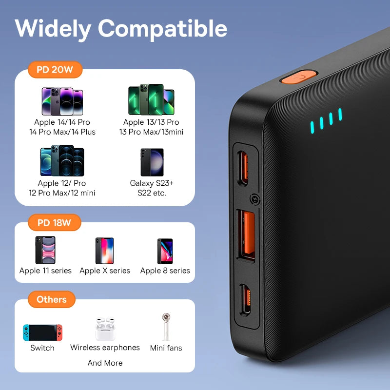 Baseus Airpow 20W Power Bank – Fast Charging