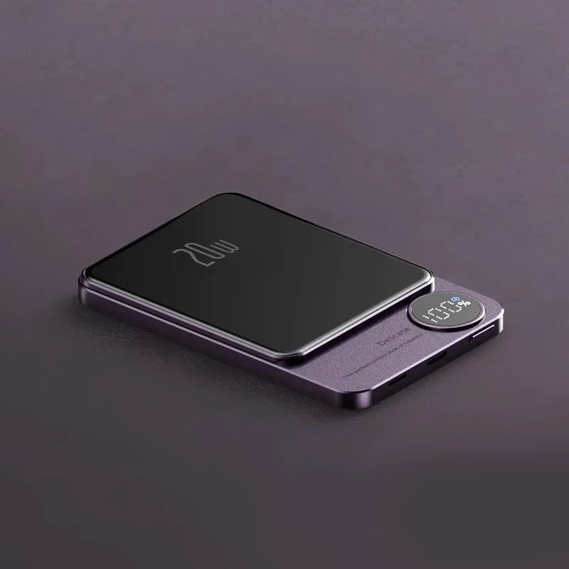 Alloy 10000mAh Power Bank – Wireless & Magnetic